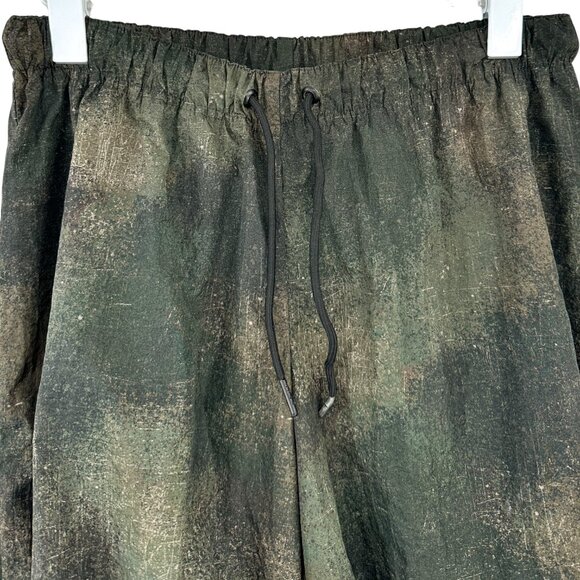 I AM GIA Ishta Green Camouflage Camo Relaxed Fit Wide Leg Parachute Pants sz S - Picture 8 of 12